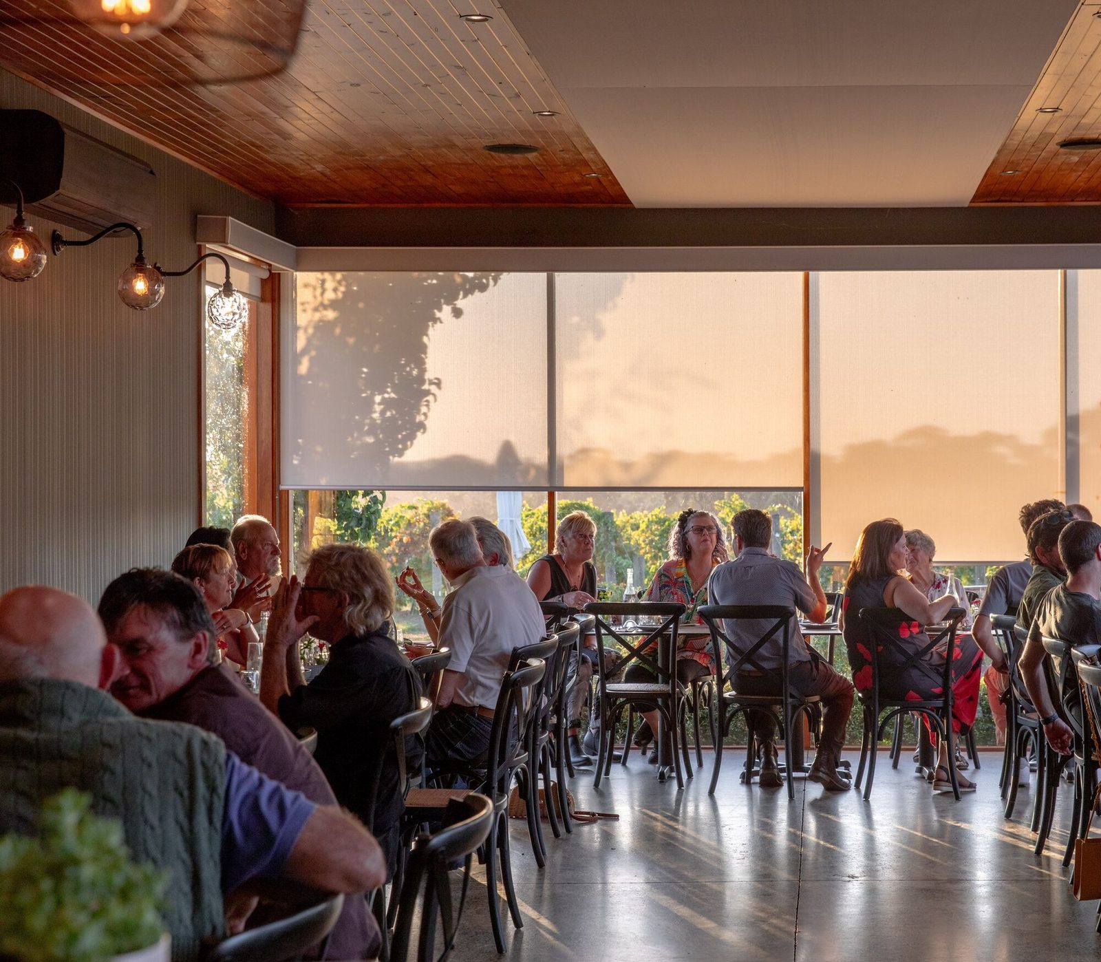 Indoor dining at Blak Salt